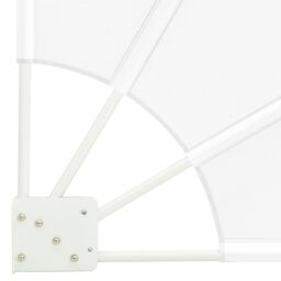 Berkfield Home Balcony Privacy Screen Folding Manual White 210 x 210 cm Fabric - thumbnail 7
