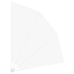 Berkfield Home Balcony Privacy Screen Folding Manual White 210 x 210 cm Fabric - thumbnail 5