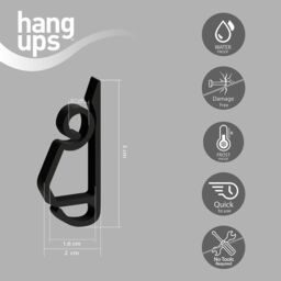 Hangups Men's Hang Ups Black Gutter & Shingle Hooks 100/Pack - thumbnail 3