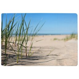 Benjamin Tate Design Grass In The Sand Dunes With The Lake In The Background Designer Rug in Natural - Size: Large - thumbnail 1