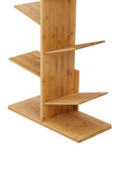 H&O Direct 7-Tier Free Standing Wooden Tree Shaped Book Shelves in Brown - thumbnail 5