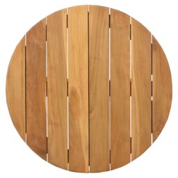 Berkfield Home Garden Coffee Table √ò55x51 cm Solid Wood Teak in Brown - Size: 55x51 cm - thumbnail 5