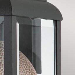 Netlighting Quoizel Byron Outdoor Wall Lantern Graphite with Pewter Reflector IP44 in Grey - thumbnail 5