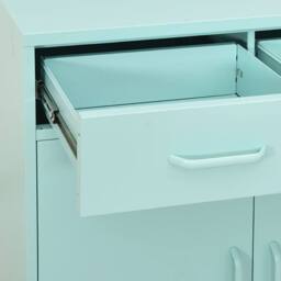 Berkfield Home Storage Cabinet Mint 80x35x101.5 cm Steel - thumbnail 6