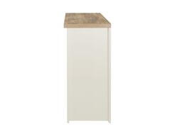 Birlea Console Table Blue & Oak Highgate 2 Drawer Farmhouse Shabby Chic in Cream - thumbnail 5