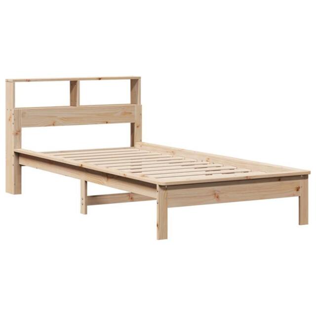 Berkfield Home Decorative Bookcase Bed without Mattress 90x200 cm Solid Wood Pine in Light Tan - image 1