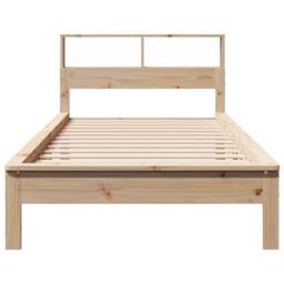 Berkfield Home Decorative Bookcase Bed without Mattress 90x200 cm Solid Wood Pine in Light Tan - thumbnail 4