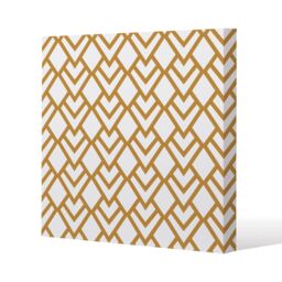 Benjamin Tate Design Geometric Scales Slim Style Canvas Print 90x90cm in Natural - Size: 90x90 cm - thumbnail 1