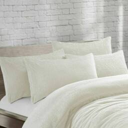 Homes-Linen Teddy Bear Plush Fleece Pillowcase Pair Warm & Cosy in Cream - Size: Standard Pillow Case - thumbnail 2