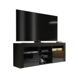 Creative Furniture TV Unit 145cm Modern - Modern Black with High Gloss Doors - thumbnail 5