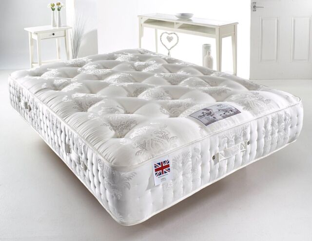 Somnior The Cashmere 2000 - Natural Thermo Balance Medium Firm Mattress in White - Size: King - image 1