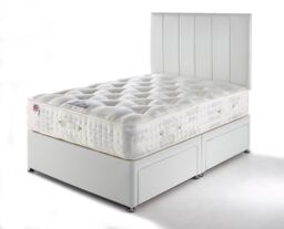 Somnior The Cashmere 2000 - Natural Thermo Balance Medium Firm Mattress in White - Size: King - thumbnail 2