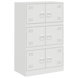 Berkfield Home Sideboard White 67x39x107 cm Steel - Size: 67 x 39 x 107 cm