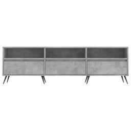 Berkfield Home TV Cabinet Concrete Grey 150x30x44.5 cm Engineered Wood - thumbnail 5