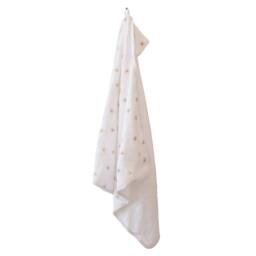 Lulujo Hooded Towel- Daisies in White - thumbnail 3