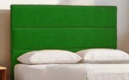 "Knight Sleep York Hybrid Sprung Orthopaedic Bed Set No Drawers & 54""Headboard Plush in Green - Size: Super King" - thumbnail 4