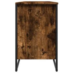 Berkfield Home Shoe Cabinet Smoked Oak 90x38x61.5 cm Engineered Wood - thumbnail 5