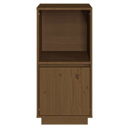 Berkfield Home Sideboard Honey Brown 38x35x80 cm Solid Wood Pine - Size: 38 x 35 x 80 cm - thumbnail 3