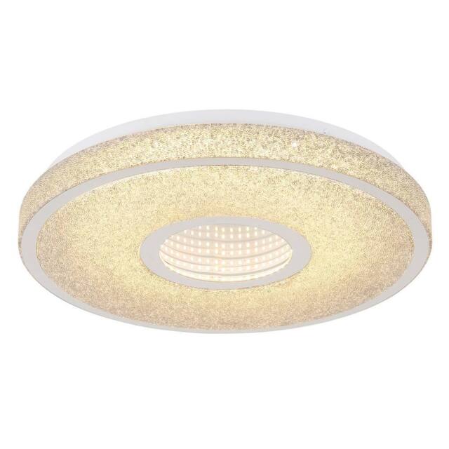 Netlighting Astania Decorative Ceiling Light White Center Tunnel Crystal Sand LED - image 1