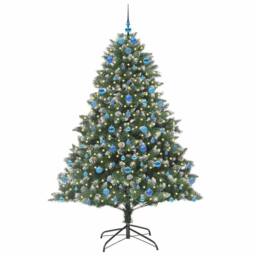 Berkfield Home Modern Artificial Christmas Tree with Stand Green 140 x 140 x 210 cm