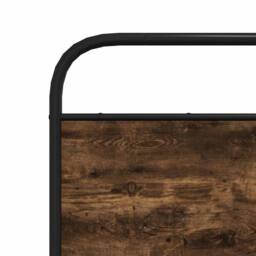 Berkfield Home Elegant Bed Frame Without Mattress 120x200 cm Smoked Oak Engineer in Brown - Size: Small Double - thumbnail 8