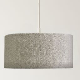 CGC Lighting Petra 45cm Large Grey Boucle Ceiling or Table Lamp Shade