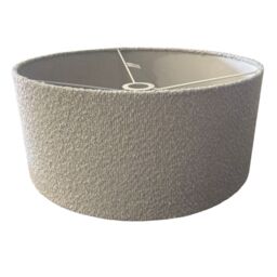 CGC Lighting Petra 45cm Large Grey Boucle Ceiling or Table Lamp Shade - thumbnail 3