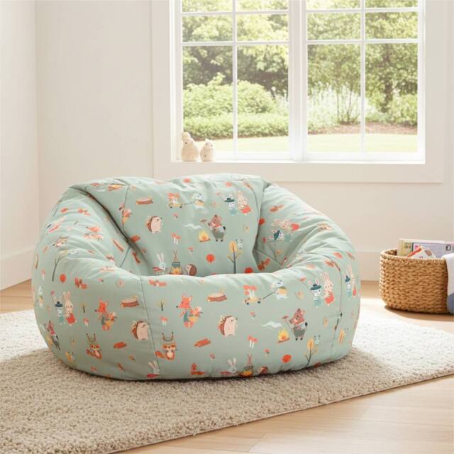rucomfy Beanbags rucomfy Forest Friends Kids Water Resistant Slouchbag Bean Bag Chair - image 1