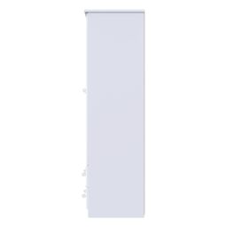 Ready Assembled 2 U Stratford Tall Triple 2 Drawer + Drawer Wardrobe (Ready Assembled) in White - thumbnail 2