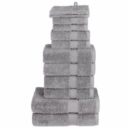 Berkfield Home 12 Piece Premium Towel Set SOLUND Grey 600 gsm - thumbnail 1