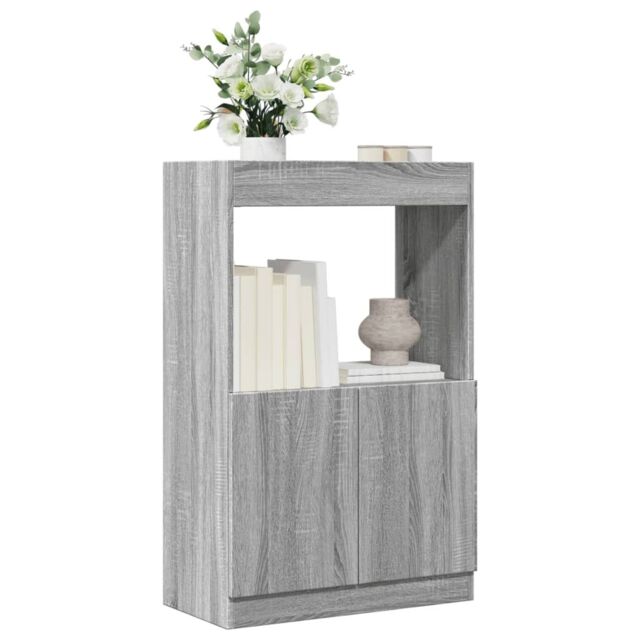 Berkfield Home Highboard Grey Sonoma 63x33x100 cm Engineered Wood - Size: 63 x 33 x 100 cm - image 1