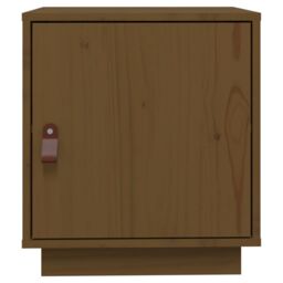 Berkfield Home Bedside Cabinet Honey Brown 40x34x45 cm Solid Wood Pine - Size: 40 x 34 x 45 cm - thumbnail 6