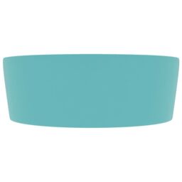 Berkfield Home Luxury Wash Basin with Overflow Matt Light Green 36x13 cm Ceramic - thumbnail 4