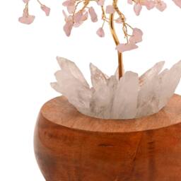 Serenity Rose Quartz LED Glow Tree in Pink - thumbnail 4