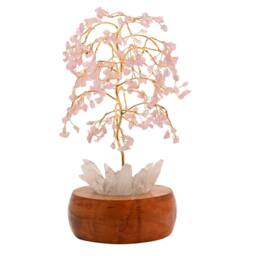 Serenity Rose Quartz LED Glow Tree in Pink - thumbnail 3