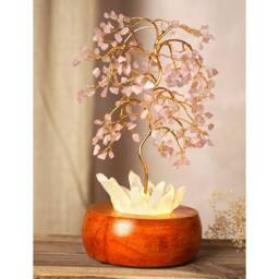 Serenity Rose Quartz LED Glow Tree in Pink - thumbnail 6