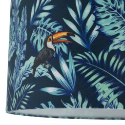 First Choice Lighting Voyage - Light Oak Table Lamp or Bedside Light with Toucan Shade in Brown - thumbnail 2