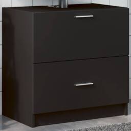 Berkfield Home Sink Cabinet Black 59x37x59 cm Engineered Wood - Size: 59 x 37 x 59 cm - thumbnail 1