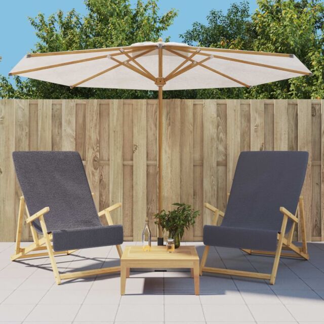 Berkfield Home Beach Towels 2 pcs Anthracite 60x135 cm Fabric 400 GSM in Black - image 1