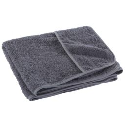 Berkfield Home Beach Towels 2 pcs Anthracite 60x135 cm Fabric 400 GSM in Black - thumbnail 5
