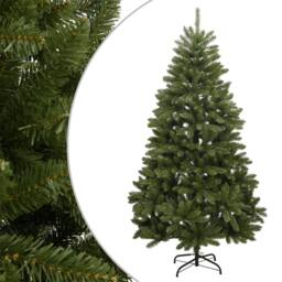 Berkfield Home Beautiful Artificial Hinged Christmas Tree with Stand Green 210 cm - thumbnail 2