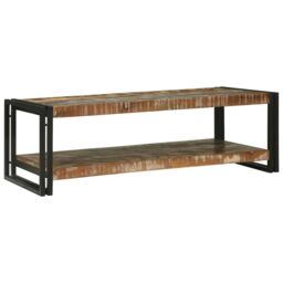 Berkfield Home Coffee Table Multicolour 120x50x38 cm Solid Wood Reclaimed in Brown - Size: 120 x 50 x 38 cm