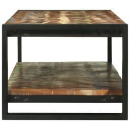 Berkfield Home Coffee Table Multicolour 120x50x38 cm Solid Wood Reclaimed in Brown - Size: 120 x 50 x 38 cm - thumbnail 4