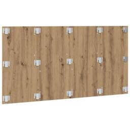 Berkfield Home Classic Bed Headboard Artisan Oak 160x1.5x80 cm Engineered Wood in Brown - thumbnail 4