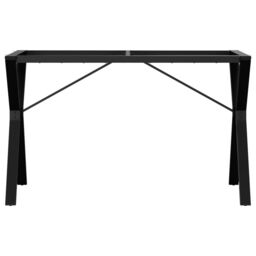 Berkfield Home Dining Table Legs Y-Frame 120x60x73 cm Steel in Black - Size: 120 x 60 x 73 cm - thumbnail 4