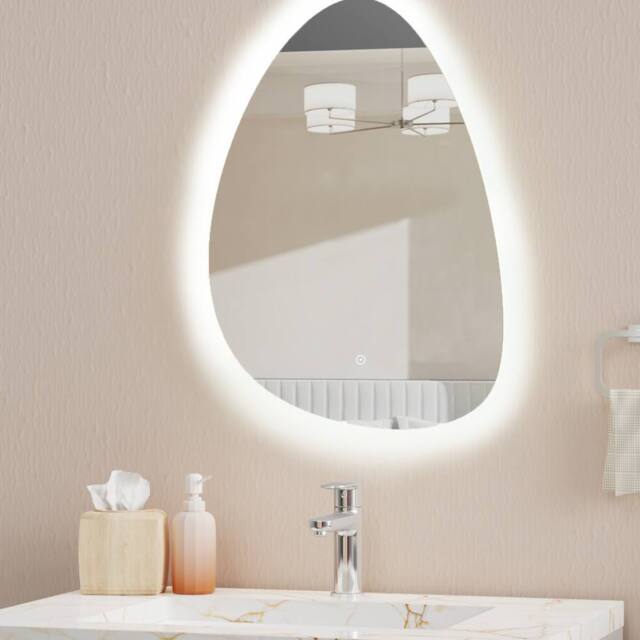Bathroom Kingdom Sophie Illuminated LED Mirror 700x500mm in Silver - image 1