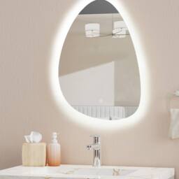 Bathroom Kingdom Sophie Illuminated LED Mirror 700x500mm in Silver - thumbnail 1