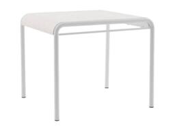 Vente-unique Garden Table L.90 Cm In Polypropylene - White - MOAH By MYLIA - thumbnail 2