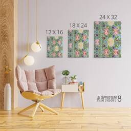 "Artery8 Owen Jones Colorful Floral Chinese Motif Pattern Canvas Wall Art Print - Size: W12"" x H16""" - thumbnail 4