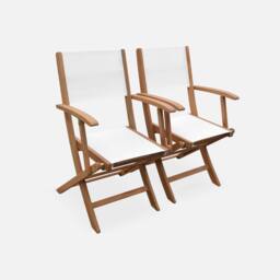 sweeek 8-seater Extendable Wooden Garden Table Set With 8 Chairs in Light Brown - thumbnail 4